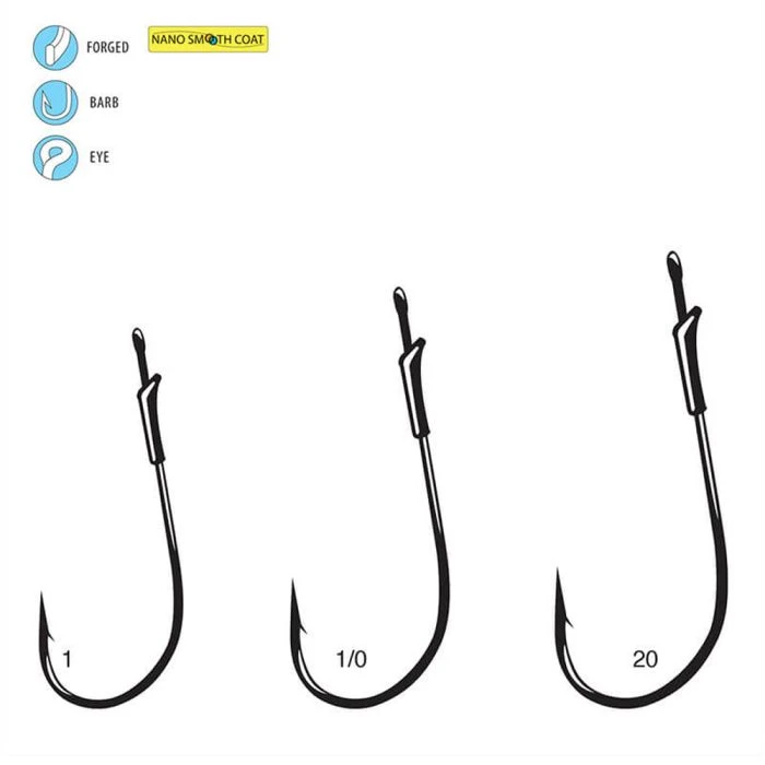 Gamakatsu G-Finesse Worm Light With Tin Keeper Hooks - Image 2